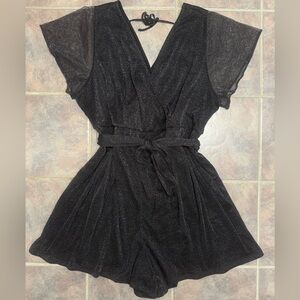 Torrid Black Shimmer Romper